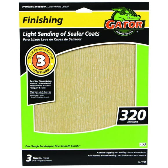 6-Pack Gator Finishing ALI INDUSTRIES 7211 220 Grit Sand Sheet 6-Pack Gator Finishing ALI INDUSTRIES 7211 220 Grit Sand Sheet